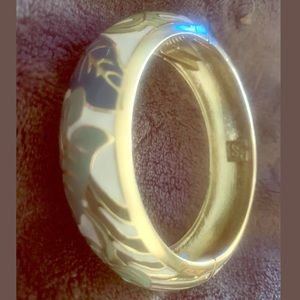 Tommy Bahama Floral Summer Enamel Gold Rhinestone